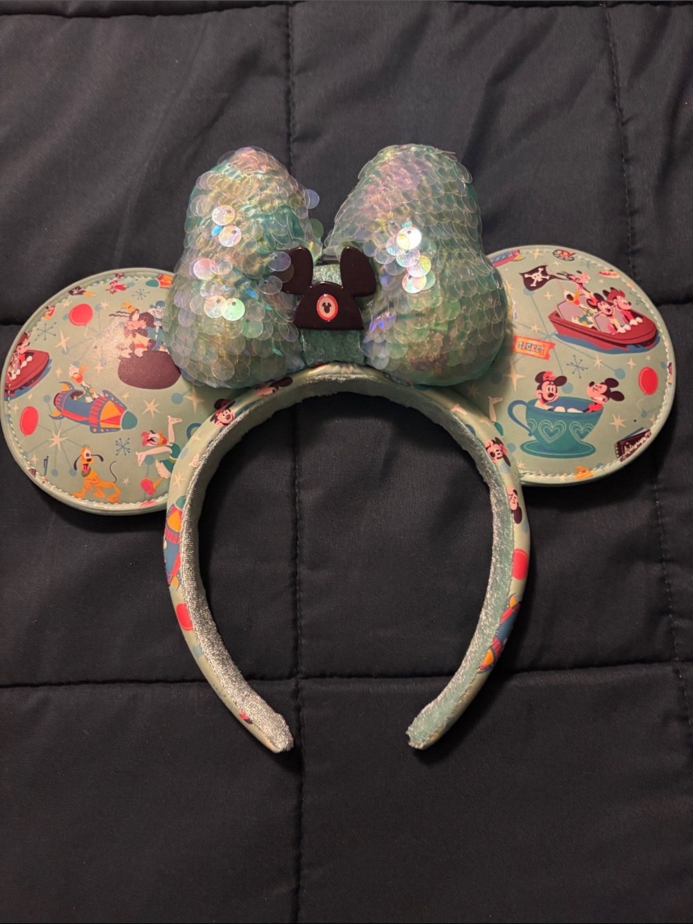Disney Magic Kingdom rides mouse ears headband